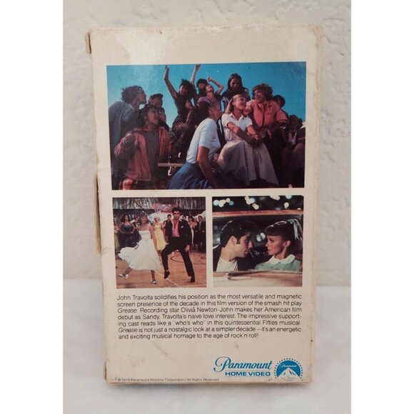 Grease Betamax 1979 Drama Action Comedy Musical Video Movie John Travolta Rare - Picture 3 of 7